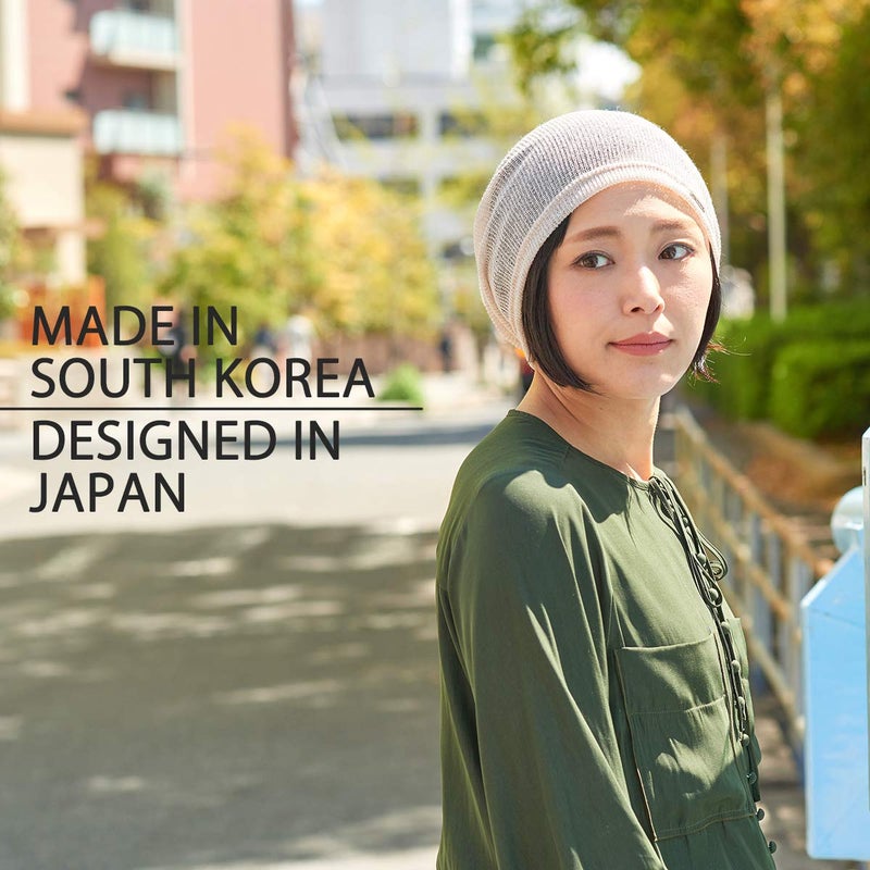 CHARM Mens Light Weight Summer Beanie - Womens Breathable Slouchy Beanie Knit Hat Baggy Slouch Cap Beige - Image 5
